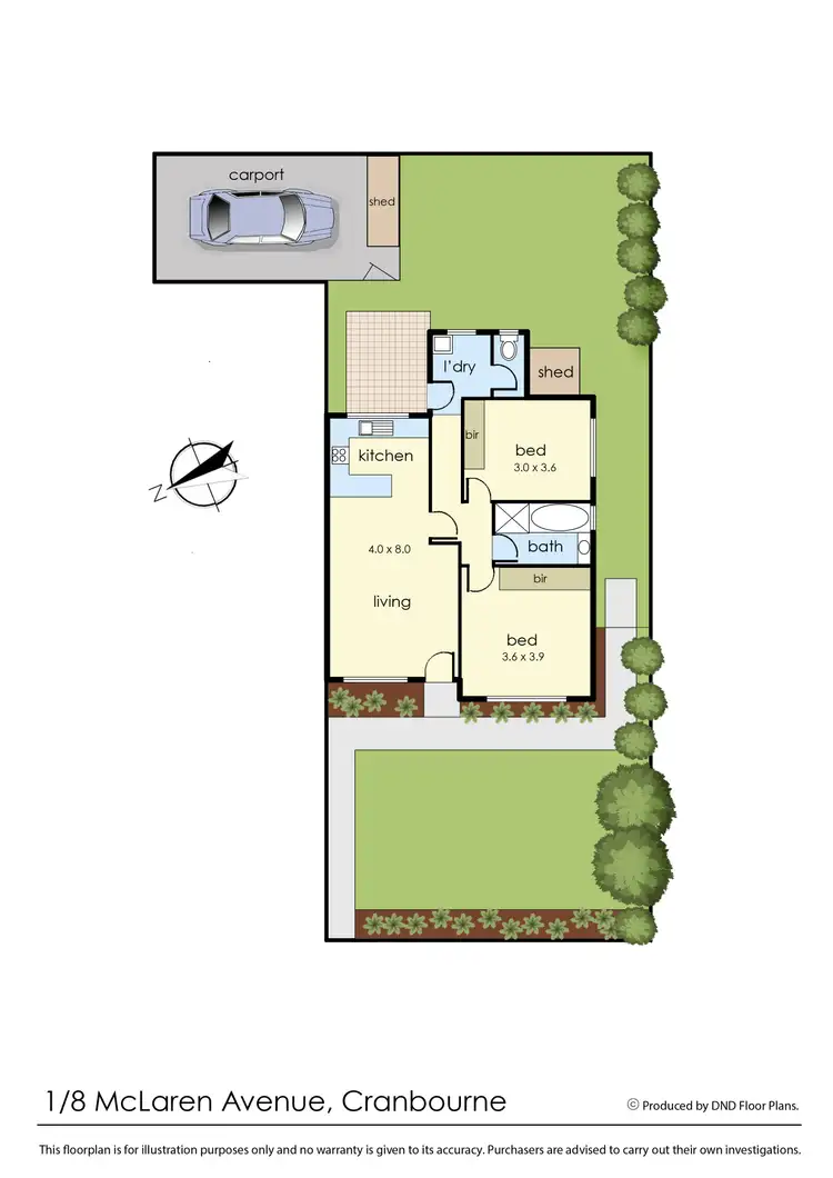 Floorplan of Homely house listing, 1/8 Mclaren Avenue, Cranbourne VIC 3977