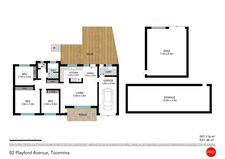 Floorplan of Homely house listing, 82 Playford Ave, Toormina NSW 2452
