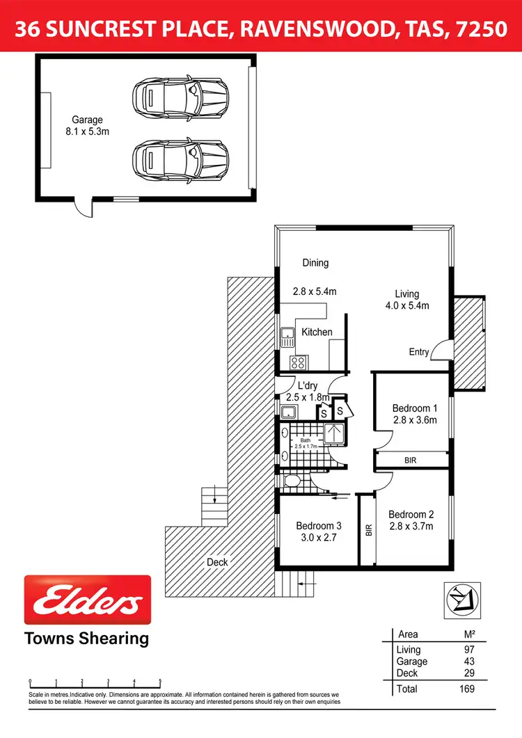 Floorplan of Homely house listing, 36 Suncrest Place, Ravenswood TAS 7250