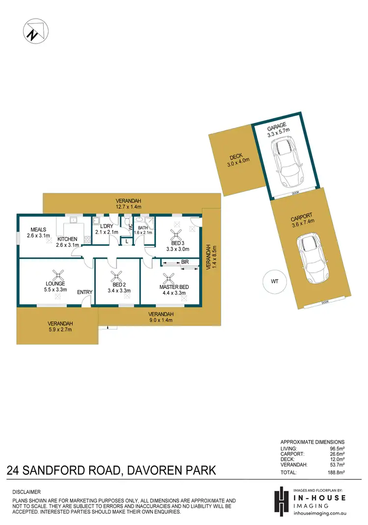 Floorplan of Homely house listing, 24 Sandford Road, Davoren Park SA 5113