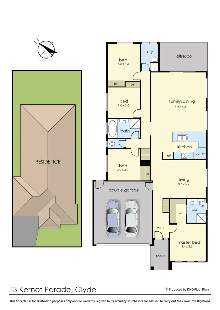Floorplan of Homely house listing, 13 Kernot Parade, Clyde VIC 3978