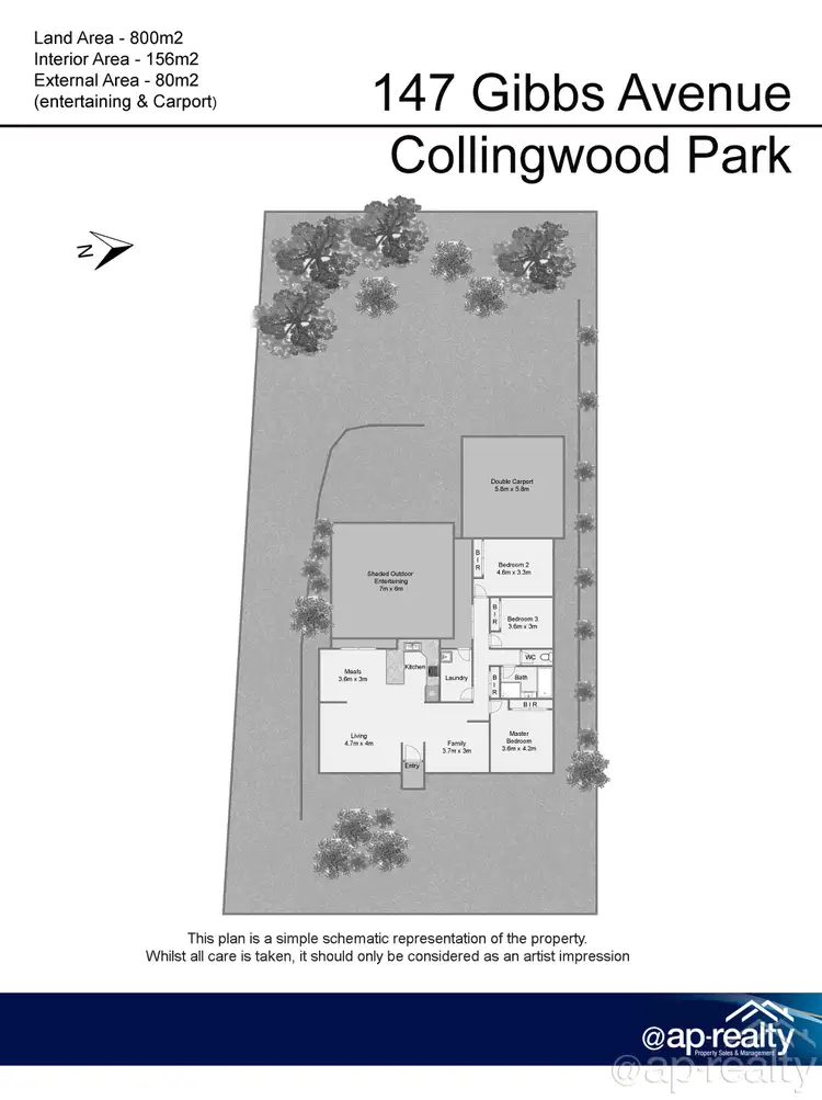 Floorplan of Homely house listing, 147 Gibbs Avenue, Collingwood Park QLD 4301