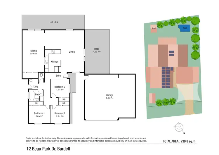 Floorplan of Homely house listing, 12 Beau Park Drive, Burdell QLD 4818