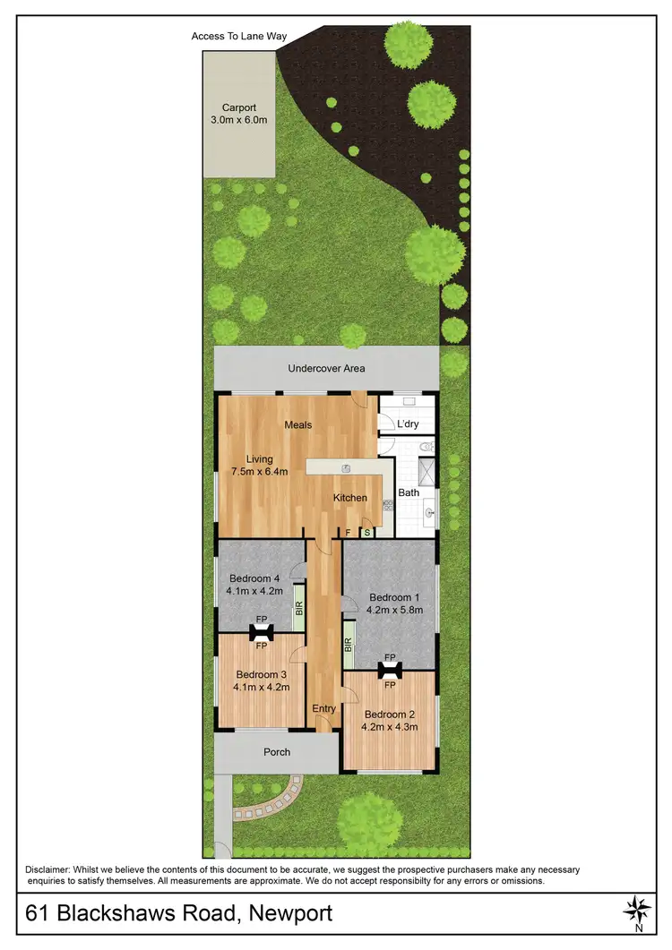 Floorplan of Homely house listing, 61 Blackshaws Road, Newport VIC 3015