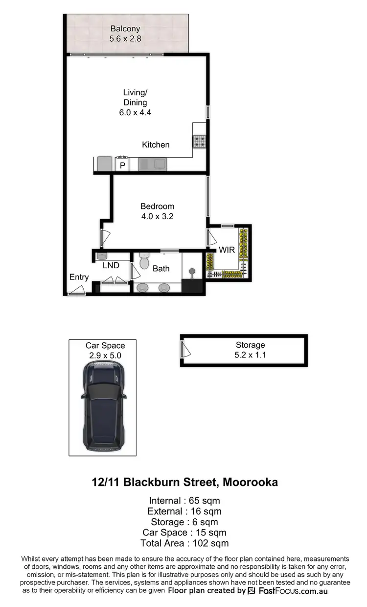 Floorplan of Homely apartment listing, 12/11 Blackburn Street, Moorooka QLD 4105