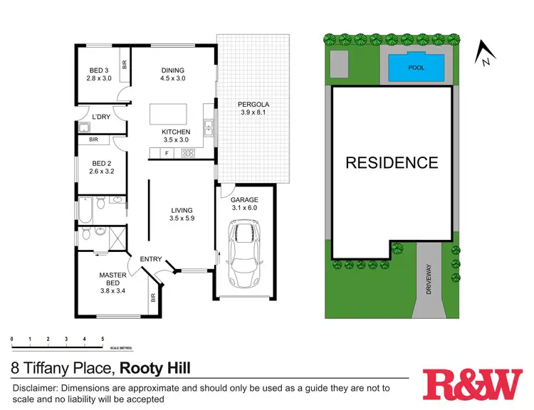 Floorplan of Homely house listing, 8 Tiffany Place, Rooty Hill NSW 2766