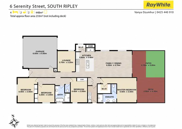 Floorplan of Homely house listing, 6 Serenity Street, South Ripley QLD 4306