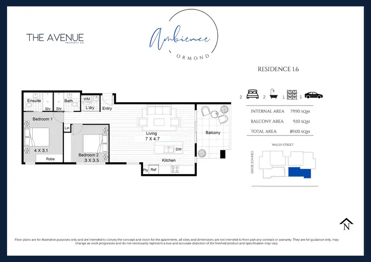 Floorplan of Homely apartment listing, G.2, 1.6/296 Grange Road, Ormond VIC 3204