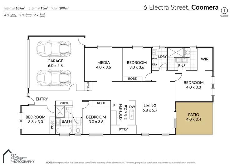 Floorplan of Homely house listing, 6 Electra Street, Coomera QLD 4209