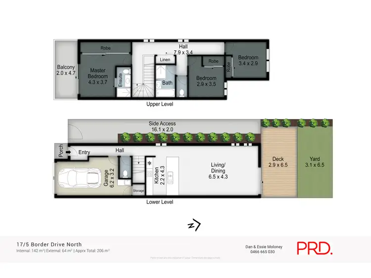 Floorplan of Homely townhouse listing, 17/5 Border Drive North, Currumbin Waters QLD 4223