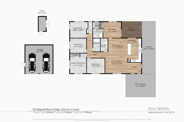 Floorplan of Homely house listing, 13 Macarthur Crescent, Slacks Creek QLD 4127