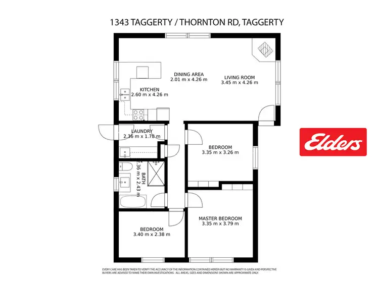 Floorplan of Homely house listing, 1343 Taggerty / Thornton Rd, Thornton VIC 3712