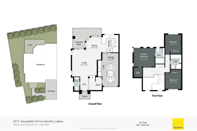 Floorplan of Homely townhouse listing, 22/1 Assembly Drive, Varsity Lakes QLD 4227