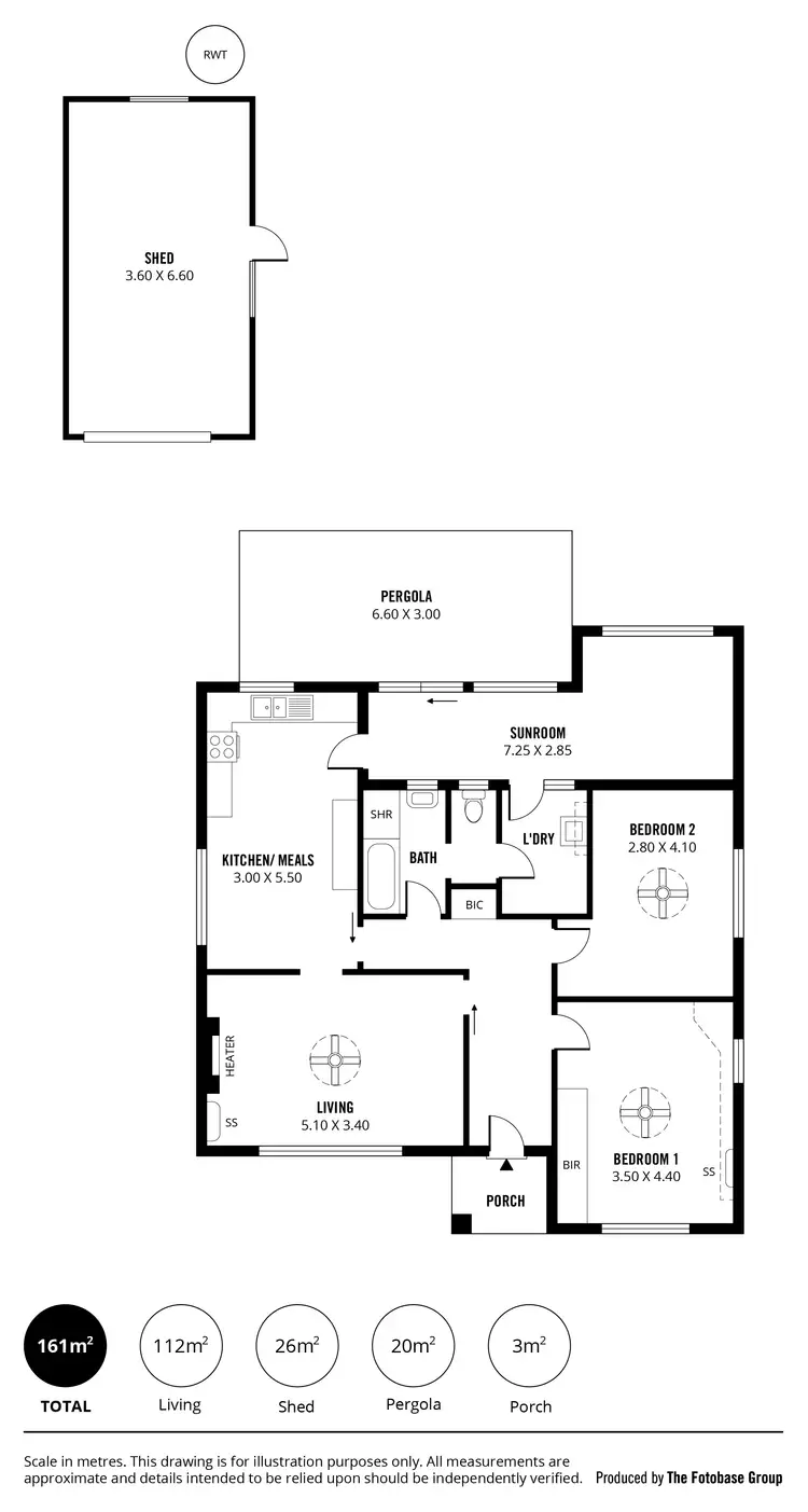 Floorplan of Homely house listing, 26 Wilson Court, Grange SA 5022