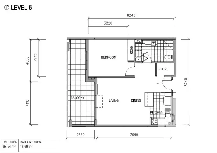 Floorplan of Homely apartment listing, 63/57 Benjamin Way, Belconnen ACT 2617