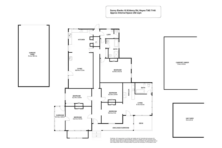 Floorplan of Homely house listing, 10 Kilderry Road, Hayes TAS 7140