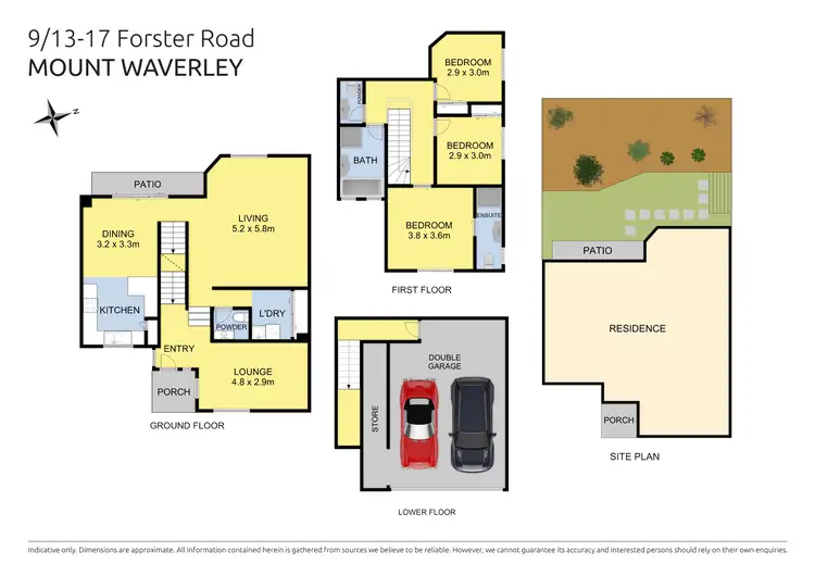 Floorplan of Homely townhouse listing, 9/13-17 Forster Road, Mount Waverley VIC 3149