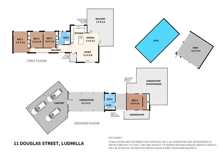Floorplan of Homely house listing, 11 Douglas Street, Parap NT 820