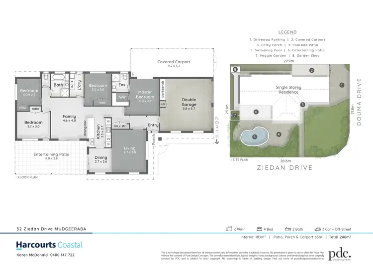Floorplan of Homely house listing, 32 Ziedan Drive, Mudgeeraba QLD 4213