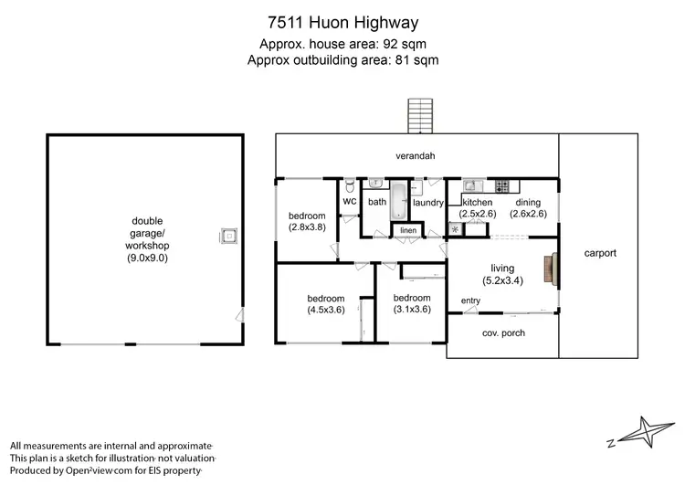 Floorplan of Homely house listing, 7511 Huon Highway, Strathblane TAS 7109