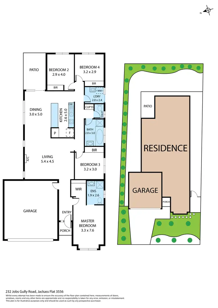 Floorplan of Homely house listing, 232 Jobs Gully Road, Jackass Flat VIC 3556