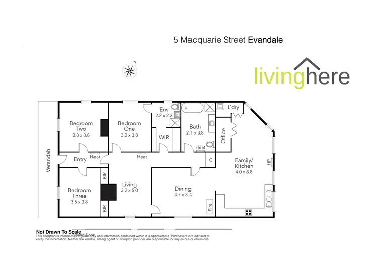 Floorplan of Homely house listing, 5 Macquarie Street, Evandale TAS 7212