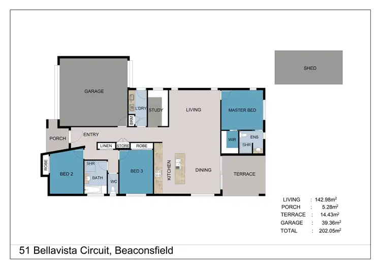 Floorplan of Homely house listing, 51 Bellavista Circuit, Beaconsfield QLD 4740