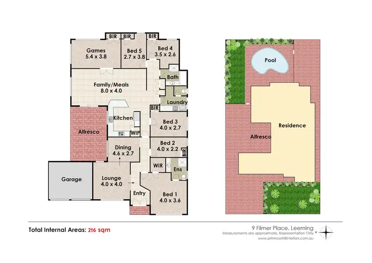 Floorplan of Homely house listing, 9 Filmer Place, Leeming WA 6149