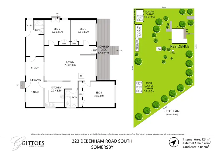 Floorplan of Homely rural property listing, 223 Debenham Road South, Somersby NSW 2250