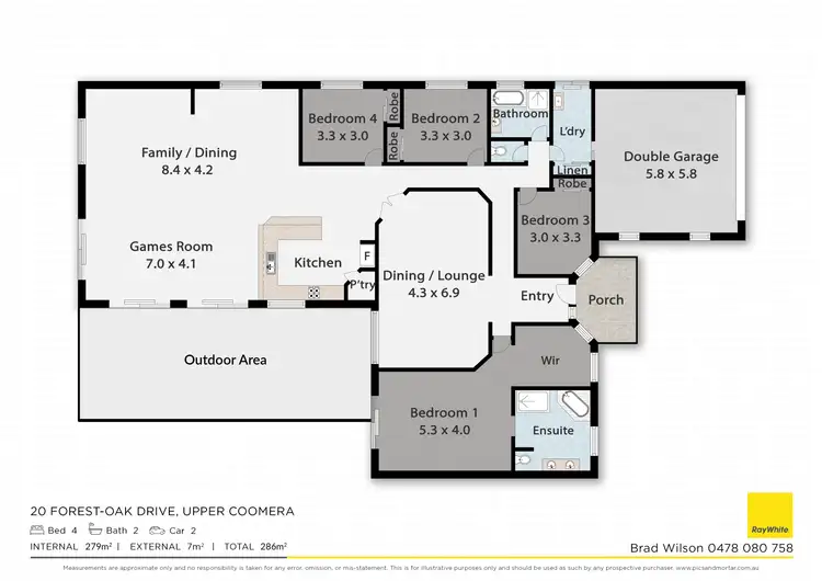 Floorplan of Homely house listing, 20 Forest-Oak Drive, Upper Coomera QLD 4209