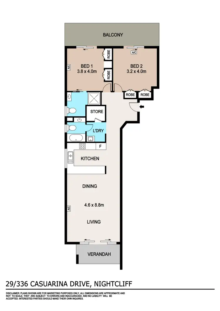 Floorplan of Homely unit listing, 29/336 Casuarina Drive, Rapid Creek NT 810
