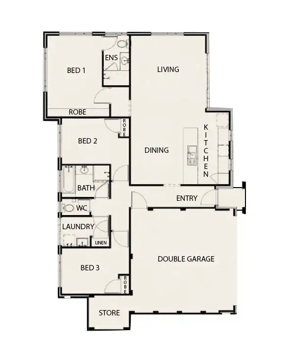 Floorplan of Homely unit listing, 3/21 Fourth Avenue, Mandurah WA 6210
