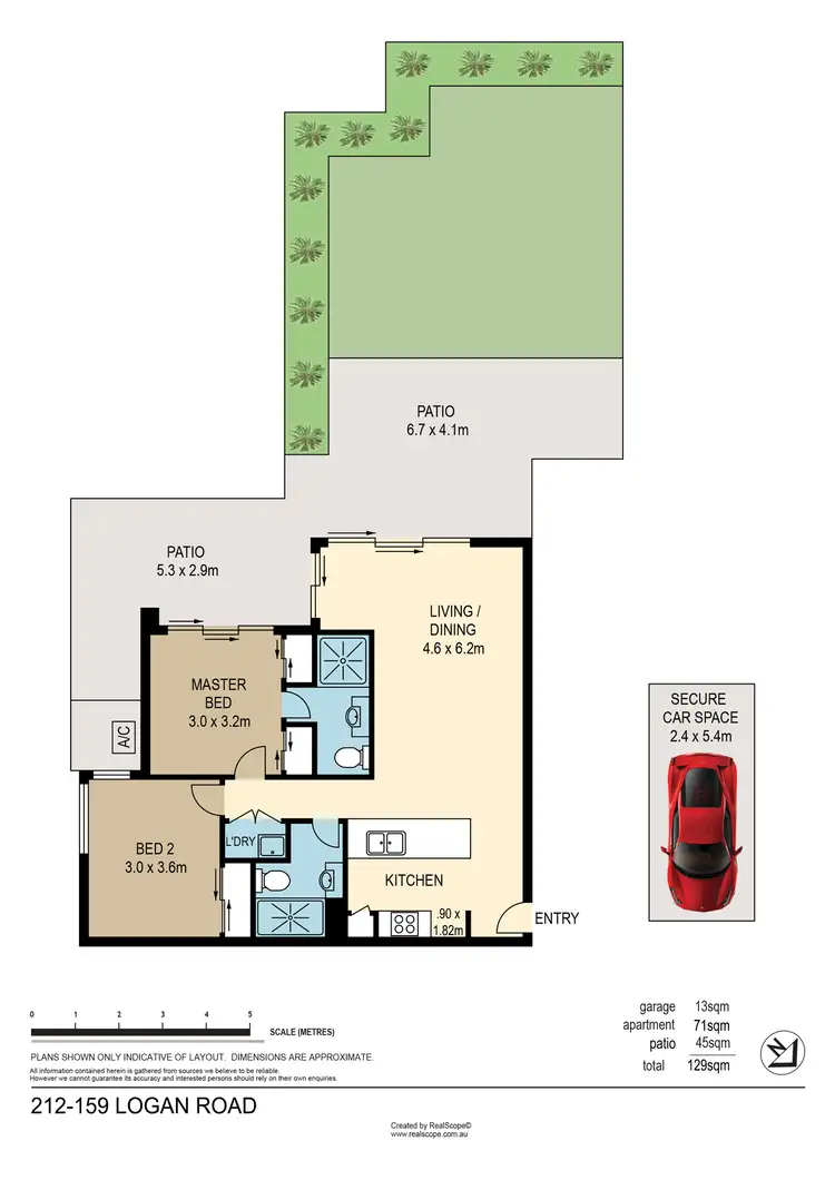 Floorplan of Homely apartment listing, 212/159 Logan Road, Woolloongabba QLD 4102
