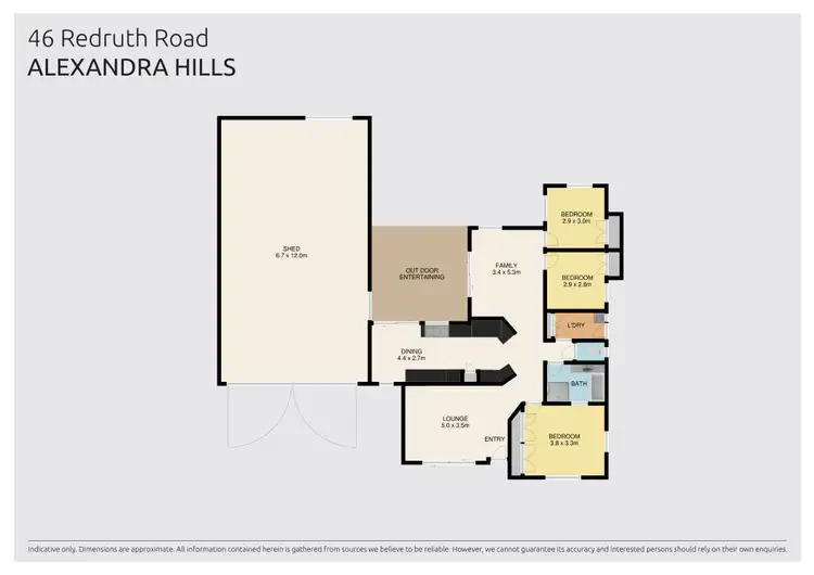 Floorplan of Homely house listing, 46 Redruth Road, Alexandra Hills QLD 4161