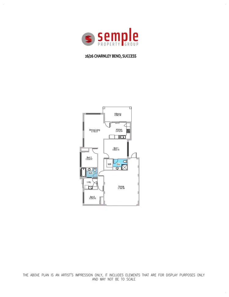Floorplan of Homely house listing, 26/26 Charnley Bend, Success WA 6164