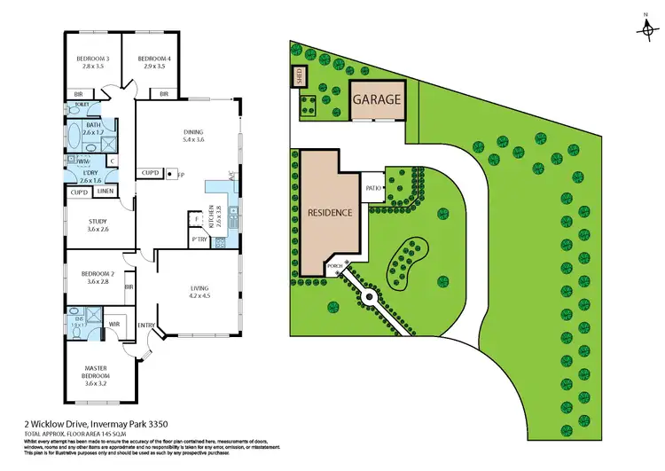 Floorplan of Homely house listing, 2 Wicklow Drive, Invermay Park VIC 3350