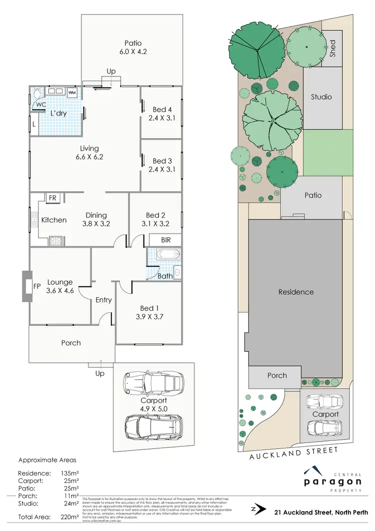 Floorplan of Homely house listing, 21 Auckland Street, North Perth WA 6006