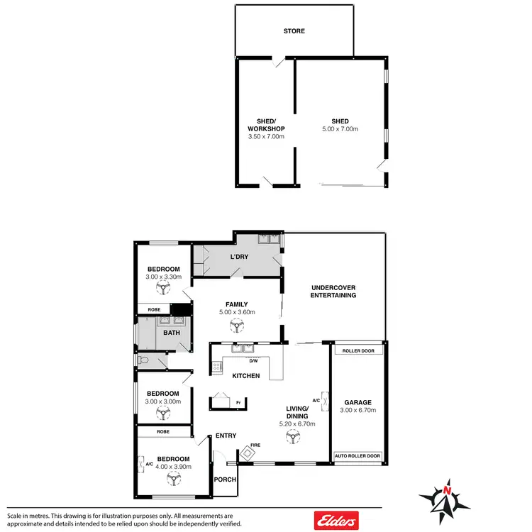Floorplan of Homely house listing, 23 Mentone Road, Hayborough SA 5211