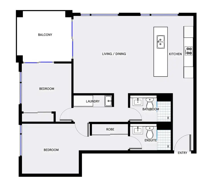 Floorplan of Homely apartment listing, 314/19 Challis Street, Dickson ACT 2602
