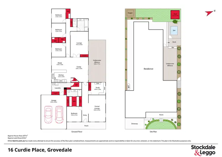 Floorplan of Homely house listing, 16 Curdie Place, Grovedale VIC 3216