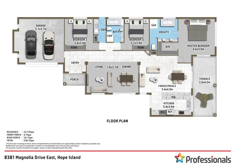 Floorplan of Homely house listing, 8381 Magnolia Drive East, Hope Island QLD 4212