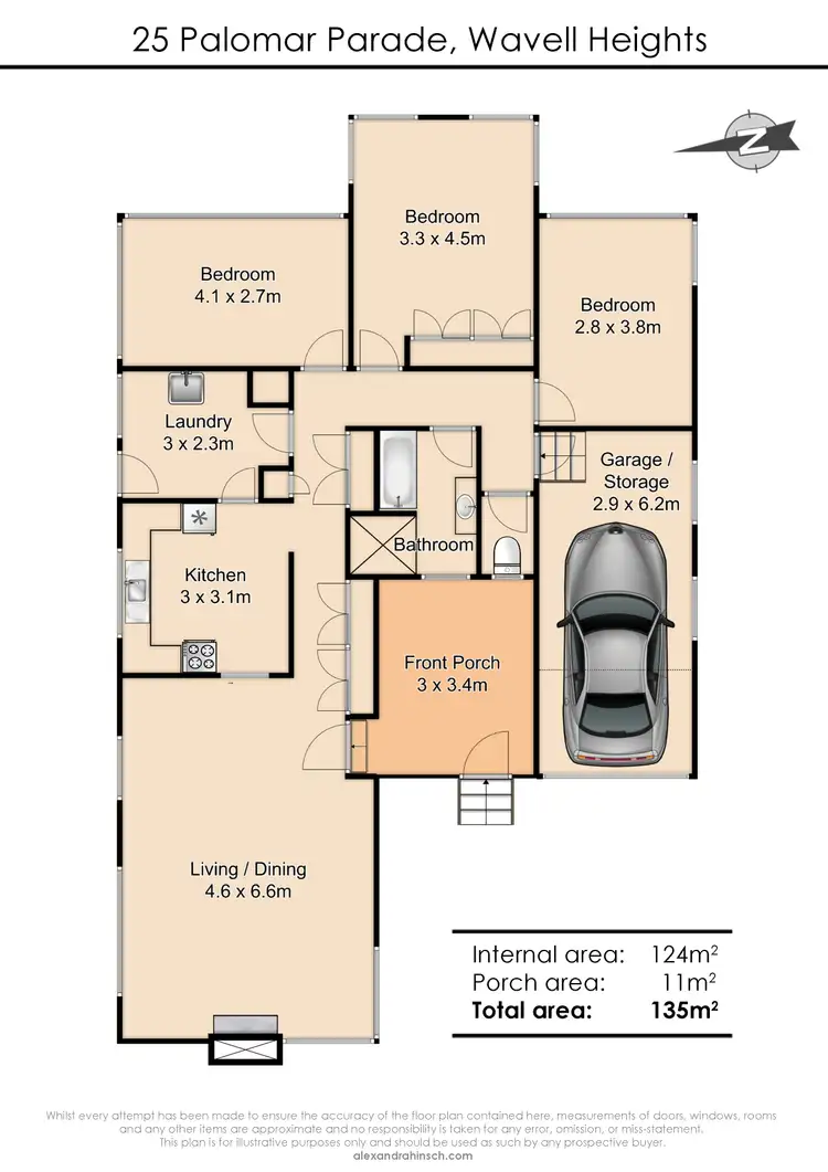 Floorplan of Homely house listing, 25 Palomar Parade, Wavell Heights QLD 4012