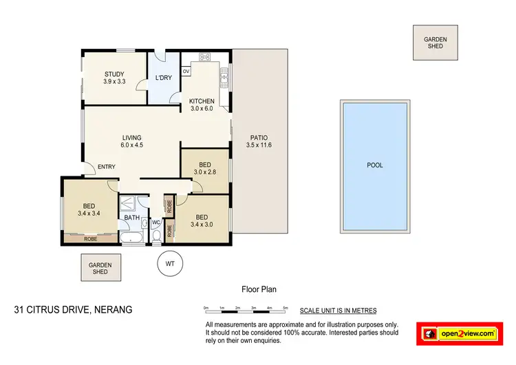 Floorplan of Homely house listing, 31 Citrus Drive, Nerang QLD 4211