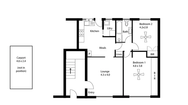 Floorplan of Homely house listing, 2/6 West Street, Evandale SA 5069