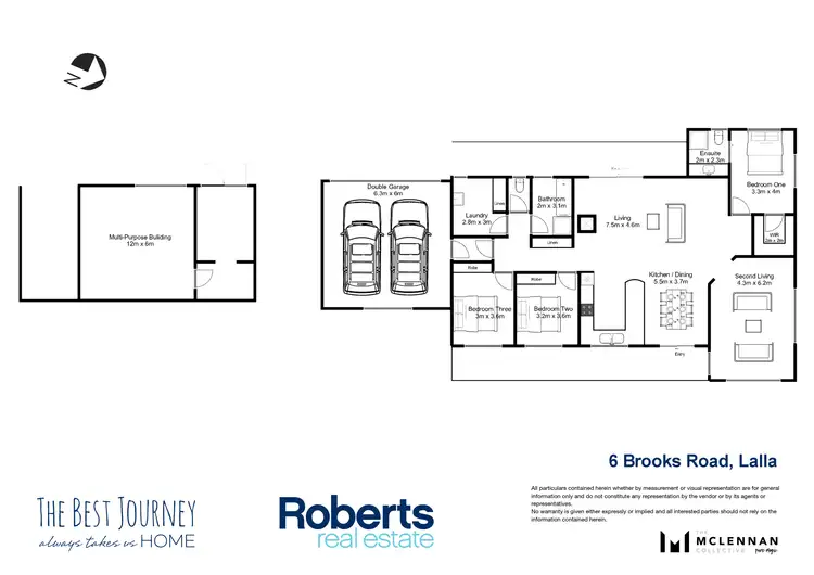 Floorplan of Homely house listing, 6 Brooks Road, Lalla TAS 7267