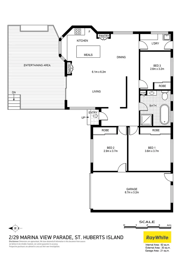 Floorplan of Homely villa listing, 2/29 Marina View Parade, St Huberts Island NSW 2257