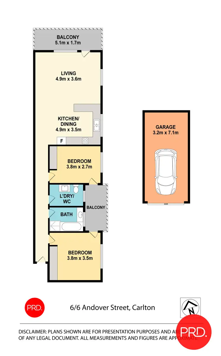 Floorplan of Homely unit listing, 6/6 Andover Street, Carlton NSW 2218