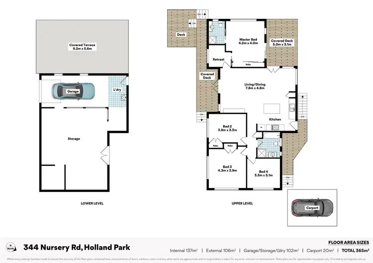 Floorplan of Homely house listing, 344 Nursery Road, Holland Park QLD 4121