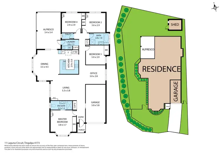 Floorplan of Homely house listing, 11 Laguna Circuit, Tingalpa QLD 4173