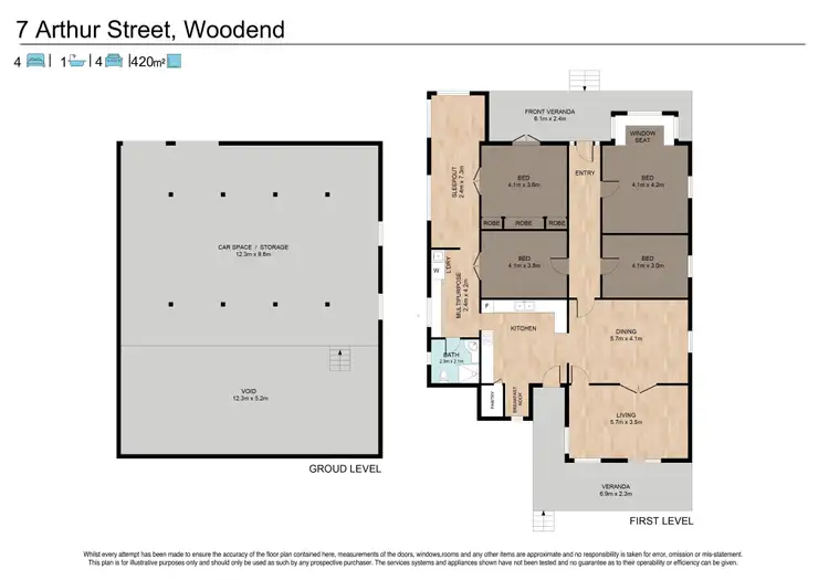Floorplan of Homely house listing, 7 Arthur Street, Woodend QLD 4305